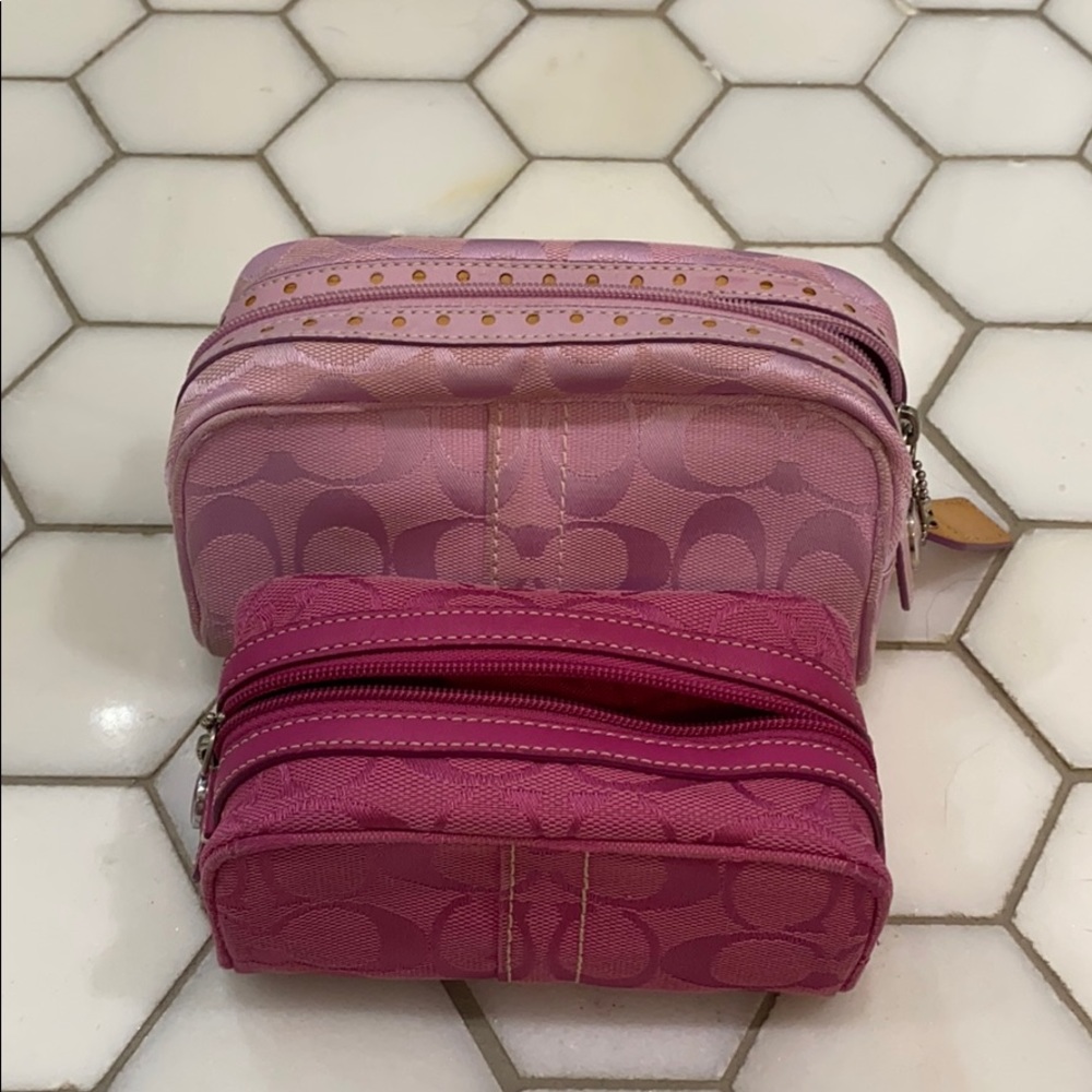 Coach small make up bags